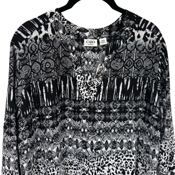 NEW Cato Animal Print Swim Coverup Coastal Resort Vacation Plus Size 14/16W - Picture 3 of 11
